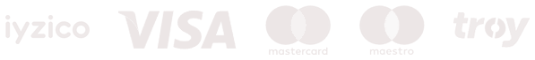 iyzico, Visa, Mastercard, Maestro ve Troy ile güvenli ödeme